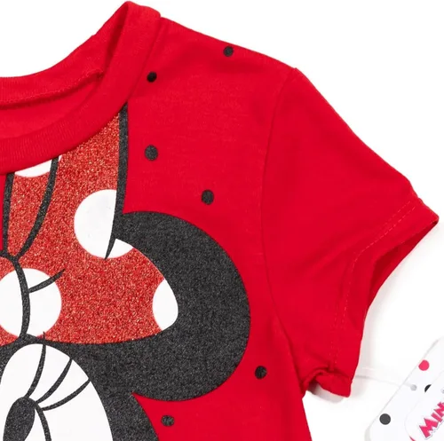 Vista 7 de Disney Minnie Mouse Fashion Graphic Camiseta y Leggings Set