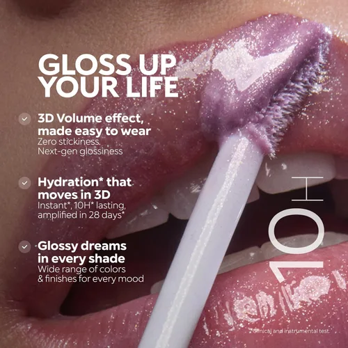 Vista 7 de KIKO Milano 3D Hydra Lip Gloss – High Shine, Hydrating, Plumping, Non-Sticky, Moisturizing Lip Makeup