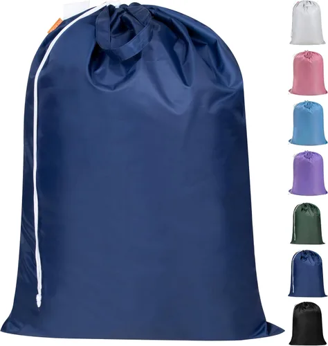 Vista 20 de Polecasa - Mochila de lavandería duradera con correas acolchonadas, tela resistente a desgarros, 3.8 oz/yd² y múltiples bolsillos, grande, Negro