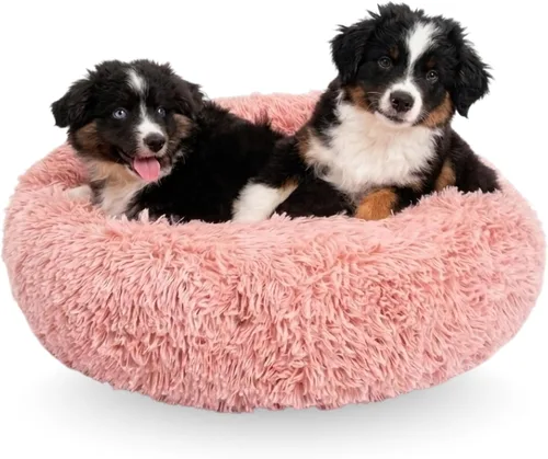 Vista 18 de Active Pets Cama Premium para Perros Pequeños en Forma de Dona, Se Adapta a Perros de Hasta 45 Libras, Funda Removible y Cojín Lavable, Felpa