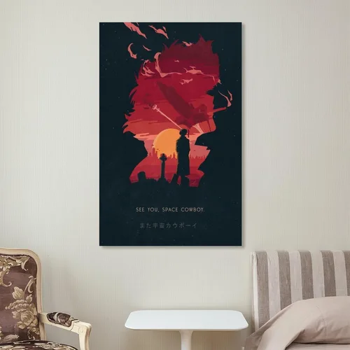 Vista 7 de Póster de anime japonés de vaquero Bebop One of the Greatest animado serie de televisión para decoración de habitación (15) pinturas artísticas