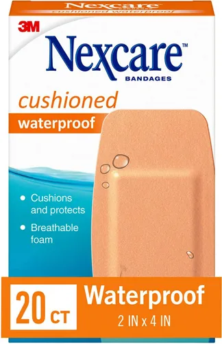 Vista 11 de Nexcare Vendaje acolchado de espuma impermeable, rodilla y codo, beige, 8 unidades (paquete de 1)