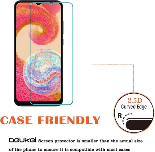 Vista 4 de Paquete de 3 protectores de pantalla de vidrio templado, sensible al tacto, compatible con fundas, compatible con fundas, dureza 9H (paquete de 3)