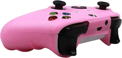 Vista 5 de RALAN - Funda protectora de silicona antideslizante con purpurina para control de Xbox One, compatible con Xbox 1 con mando de mando inalámbricocon