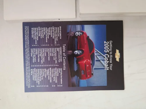 Vista 4 de 2005 Chevrolet Cobalt Owners Manual