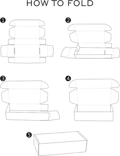 Vista 6 de RUSPEPA Sobres de cartón corrugado reciclables de papel Kraft, caja de cartón pequeña perfecta para envío, embalaje, regalos, manualidades, 4 x 4 x