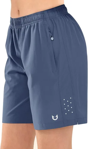 Vista 25 de NORTHYARD Pantalones cortos deportivos de senderismo para mujer, de secado rápido, ligeros, para gimnasio, entrenamiento, con 3 bolsillos