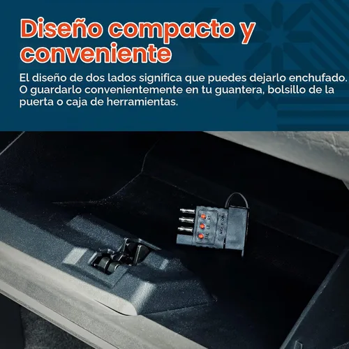 Vista 6 de Verdadero MODS 4-Way Flat Trailer Light Tester 4-Pin Cableado Circuito