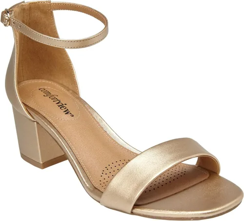 Vista 12 de Comfortview - Sandalias anchas para mujer Negro