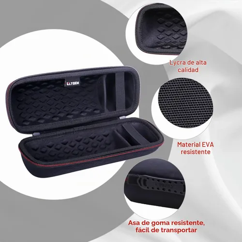 Vista 7 de LTGEM - Funda para altavoz Bluetooth portátil JBL Flip 7/6/5/Grip 11. Negro