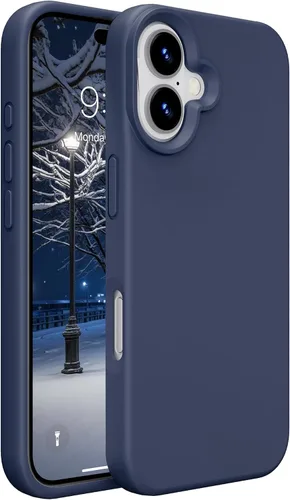 Vista 101 de Funda de silicona prémium para iPhone SE/8/7, con forro de microfibra suave antiarañazos, a prueba de golpes, color negro, iPhone SE/8/7