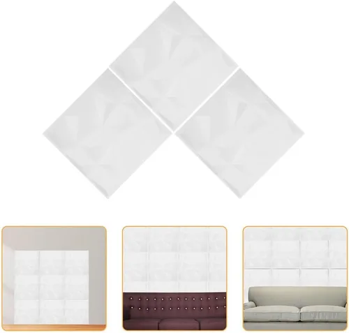 Vista 7 de Angoily 3 paneles de pared texturizados, paneles decorativos para pared interior para bodas, fiestas, oficinas y restaurantes, telón de fondo