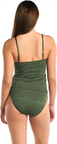 Vista 2 de La Blanca Traje de baño tankini sobre el hombro para mujer