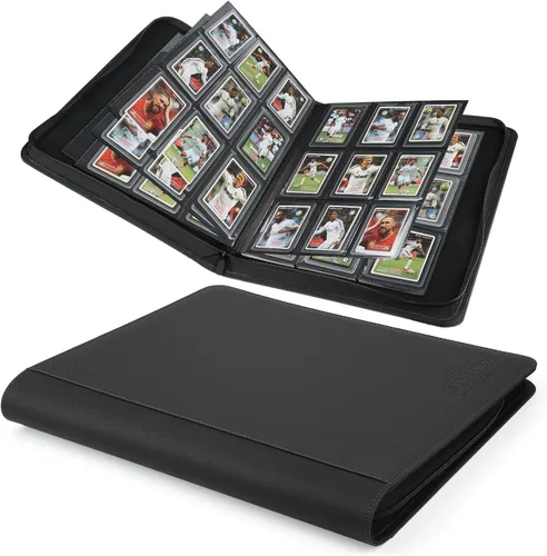 Vista 14 de Carpeta Toploader CARDBINDER, Estuches Duros Toploader, Fundas de 4 Bolsillos para hasta 128 Tarjetas. Carpeta de Tarjetas Toploader con Fundas