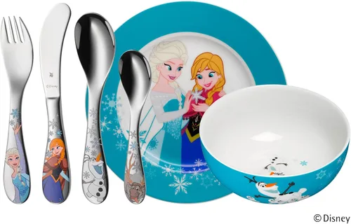 Vista 2 de WMF Disney Frozen - Juego de cubiertos para niños, transparente, 6 piezas