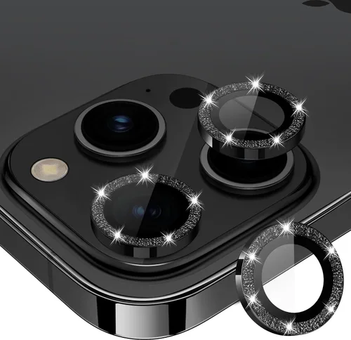 Vista 80 de Protector de lente de cámara para iPhone 15 Pro/iPhone 15 Pro Max, anillo de metal individual, dureza 9H, protector a prueba de arañazos, accesorios