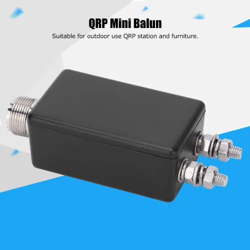 Vista 2 de AMONIDA 1:1 Mini Balun, HF Uso Frecuencia Plástico Shell Mini Balun, para QRP al aire libre estación y muebles