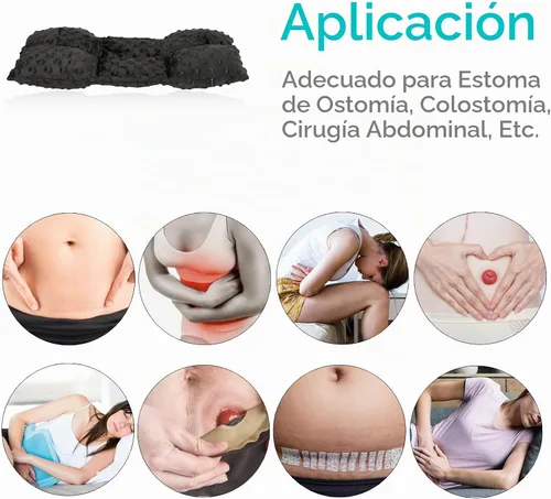 Vista 7 de Ostomía - Almohada para cinturón de seguridad, protector de estomía, funda para bolsa de ostomía, almohada para conducir, ileostomía, soporte