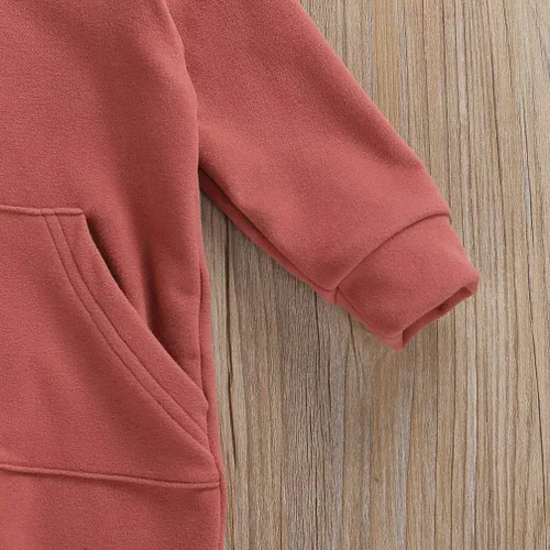 Vista 6 de Enterizo de manga larga para bebés y niñas, con cremallera, cálido, con cremallera, para otoño e invierno