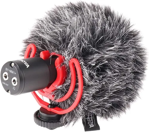 Vista 9 de FocusFoto PRO U-Rig - Soporte estabilizador para cámara de video para teléfono inteligente, agarre estabilizador con micrófono mejorado por-MM1+