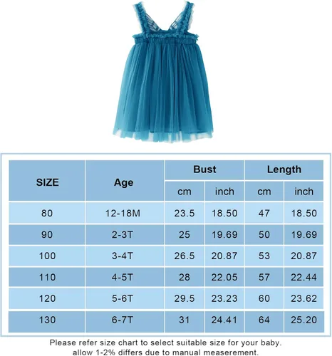Vista 6 de Vestidos de tutú de tul mariposa en capas para niñas pequeñas vestido de princesa tutú de algodón sin mangas