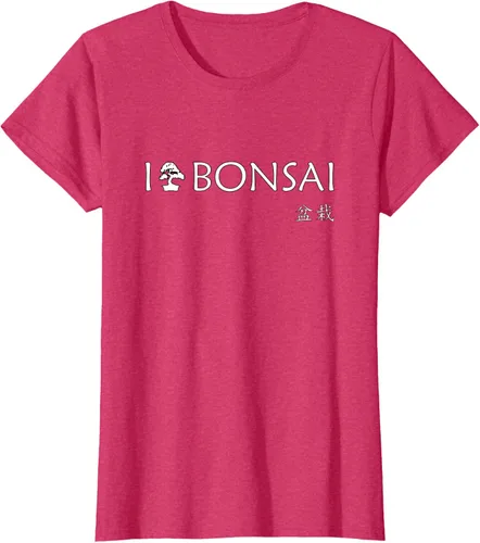 Vista 8 de Bonsai - I love bonsai T Shirt - Japan T-Shirt Negro