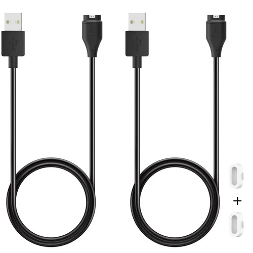 Vista 5 de Cargador para Garmin Instinct, Instinct 3 2 2S 2X, cable de carga de repuesto, cable USB con tapón antipolvo blanco para Garmin Smart Watch (1)