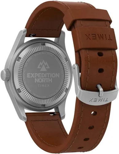Vista 3 de Timex 38 mm Expedition North Field Post Mechanical Eco-Friendly Leather Strap Watch