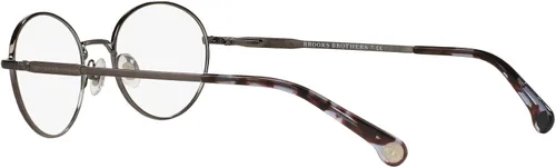 Vista 5 de Brooks Brothers BB1032 - Marcos redondos para anteojos recetados para hombre lente bronce cepilladodemostración 1890in Lente de metal cepilladoDemo