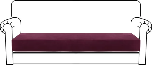 Vista 112 de MAXIJIN Fundas de cojín elásticas de terciopelo para sofá, funda de cojín suave de repuesto para sofá de dos plazas, protector de asiento