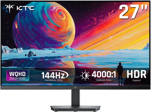 Vista 16 de KTC Monitor de computadora para juegos de 24 pulgadas 144Hz, panel FHD IPS