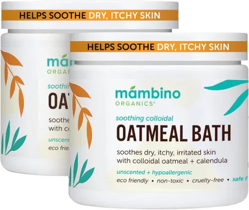 Vista 11 de Mambino Organics Polvo de Remojo de Baño de Avena Coloidal Calmante, para Recién Nacidos, Niños, Madres con Piel Seca y Sensible, Lavado de Bebé sin