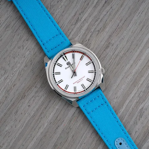 Vista 36 de StrapHabit Correa de reloj de liberación rápida, correa de reloj de tela de vela, dos longitudes, correa de reloj de piel de nailon, 0.748 in, 0.787