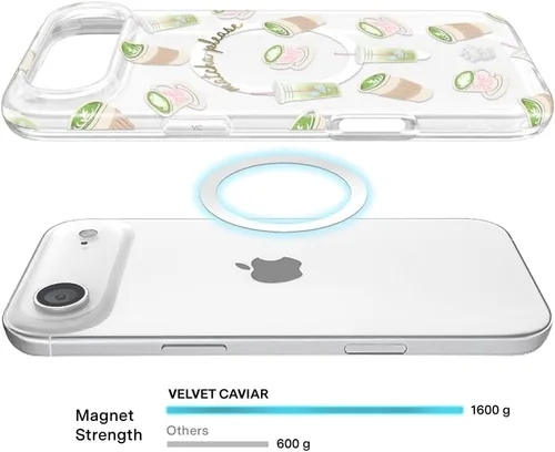 Vista 806 de VELVET CAVIAR Funda para iPhone 15, compatible con MagSafe, probada contra caídas de 10 pies, fundas protectoras de diseño, leopardo color rosa