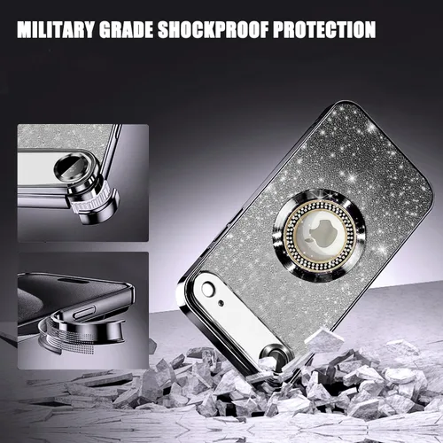 Vista 289 de Misscase Funda magnética con purpurina para iPhone 11 compatible con MagSafe, protección completa, delgada, a prueba de golpes, antiarañazos