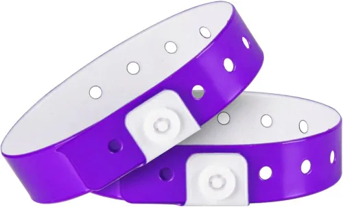 Vista 15 de Ouchan Pulseras de plástico negras - Paquete de 500 pulseras para eventos, club, música, reuniones y fiestas