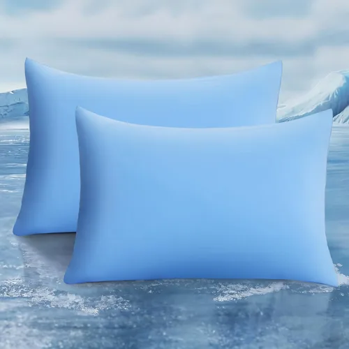 Vista 16 de LUXEAR Fundas de almohada refrescantes para durmientes acalorados, Arc-Chill Q-Max de doble cara mejorada > 0.5 Funda de almohada de satén