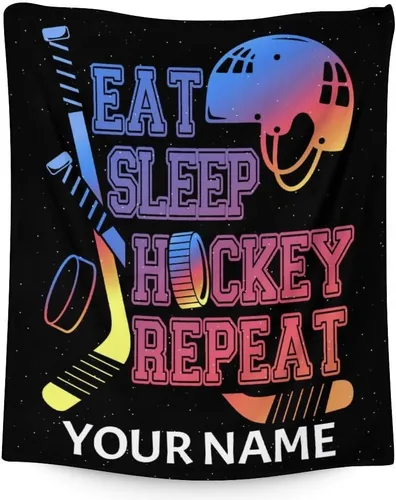 Vista 14 de Regalos de hockey - Manta de hockey sobre hielo para niños - Mantas para niños pequeños para niñas - Mantas suaves y mullidas de 30"x40" para niños