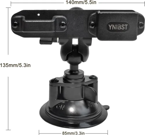 Vista 6 de Soporte para Walkie Talkie con ventosa y soporte para micrófono de altavoz