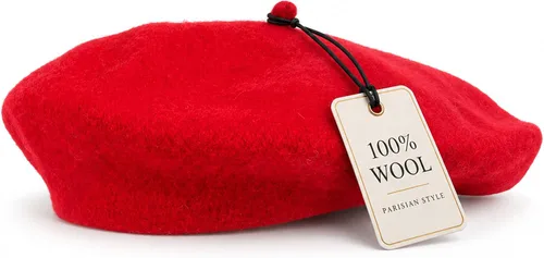 Vista 5 de Kangaroo Sombrero de lana de boina francesa para hombres y mujeres para Beige