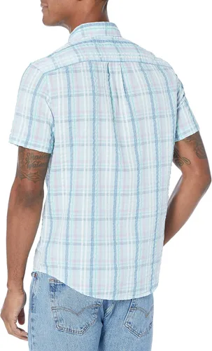 Vista 2 de Original Penguin WVN - Camisa de manga corta a cuadros para hombre