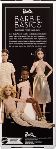 Vista 6 de Barbie Basics You Create Neutral Kit 006 Muñeca y Moda