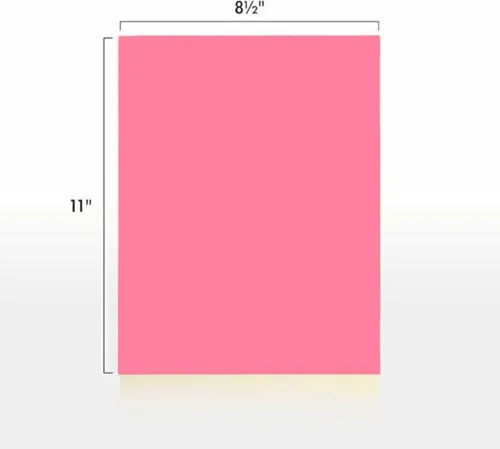 Vista 2 de Papel de copia de color, 20 libras (75 GSM) 8.5 x 11, 500 hojas (cereza)