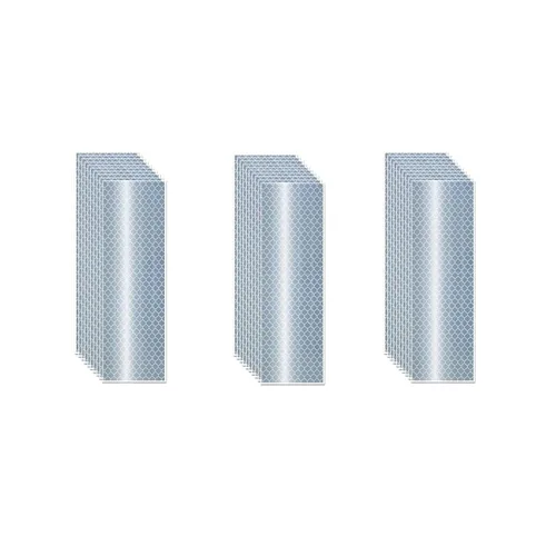 Vista 48 de Pegatinas reflectantes 1 pulgada de diámetro Redondas Reflectoras, Cinta adhesiva impermeable al aire libre de alta visibilidad (80 piezas)