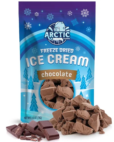 Vista 91 de Arctic Farms Trozos de Helado Liofilizado Empaquetados y en Caja - No se Derrite (1 libra, S'mores)