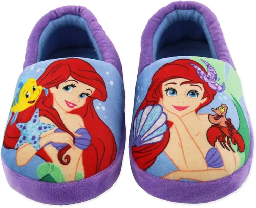 Vista 2 de Disney Pantuflas Aline de felpa para niñas pequeñas de princesa