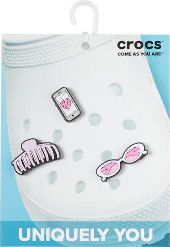 Vista 2 de Crocs Jibbitz - Paquete de 5 dijes modernos para zapatos Jibbitz, Chica social