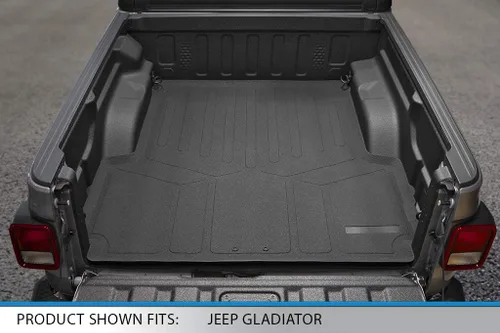 Vista 3 de SMARTLINER Juego de alfombrillas resistentes para todo clima de ajuste personalizado de 5 pies Compatible con Jeep Gladiator 2020-2025