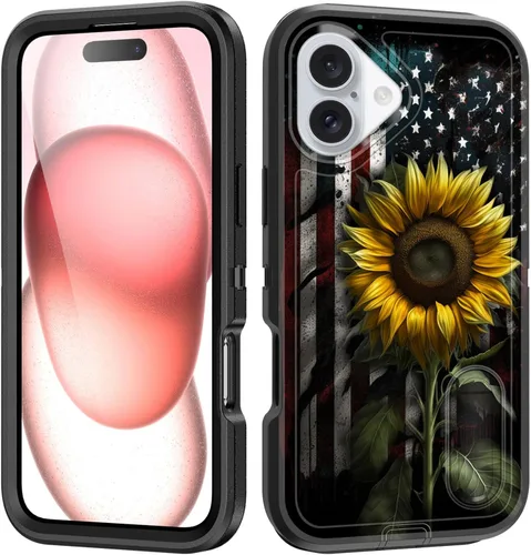 Vista 72 de Funda para iPhone Air con soporte integrado, a prueba de golpes, polvo y caídas, 3 capas, grado militar, funda protectora para iPhone Air de 6.5