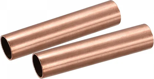 Vista 9 de uxcell Tubo redondo de cobre 0.315 in OD 0.059 in espesor de pared 3.937 in longitud tubería 2 piezas